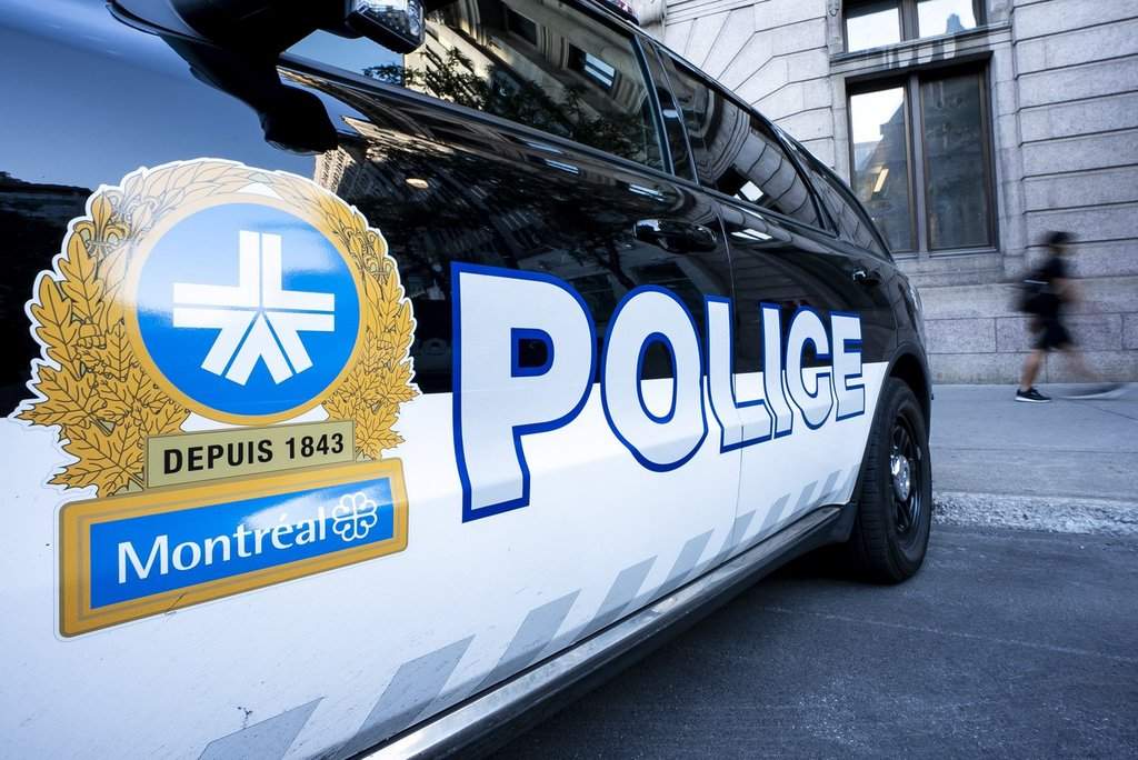 A Montreal police car is seen in Montreal on Friday, Aug. 22, 2025. 