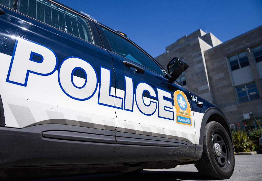 An SPVM police vehicle is seen in Montreal Aug. 29, 2024. 