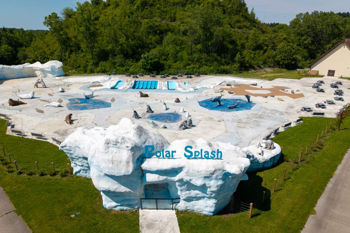 The Polar Splash pad is seen during a visit to Marineland in Niagara Falls Ontario Canada on June 29, 2026.