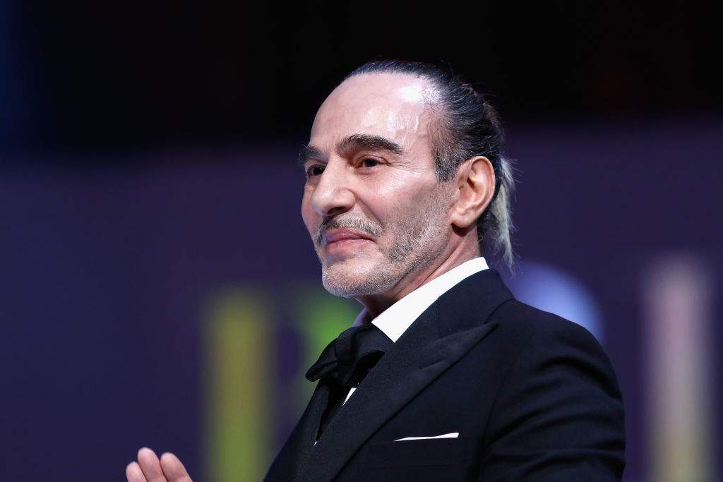 FILE: John Galliano presents the British Emerging Talent Menswear award on stage during The Fashion Awards 2017 in partnership with Swarovski at Royal Albert Hall on December 4, 2017, in London, England.