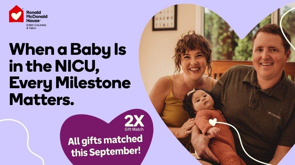RMHBC Every Milestone Matters campaign proudly supported by Global BC - image