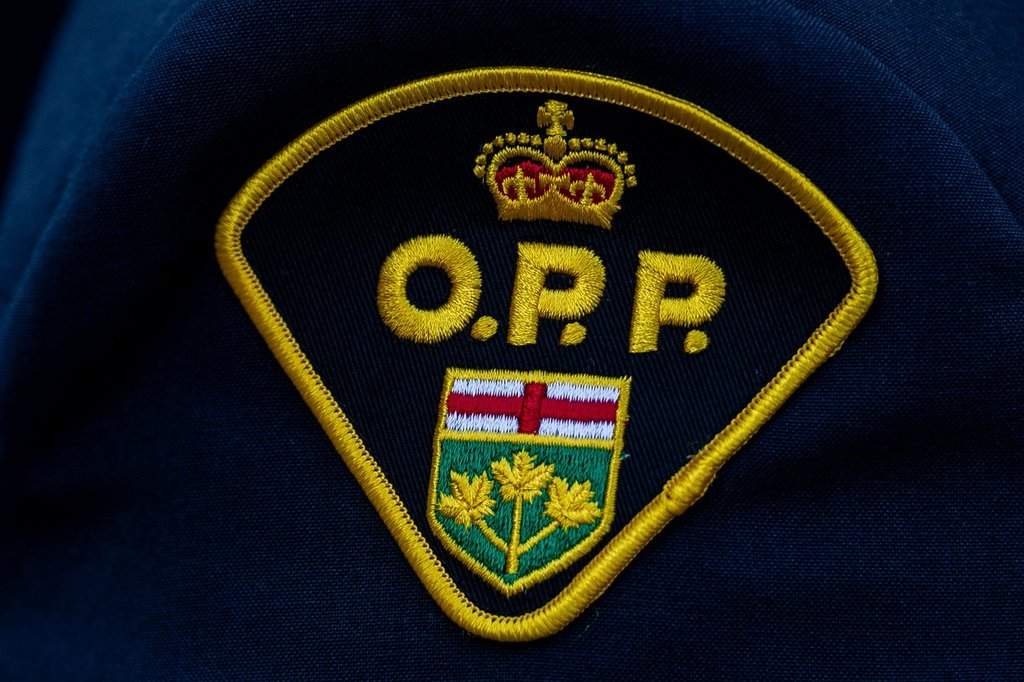 An Ontario Provincial Police (OPP) patch is seen in Ottawa, on Sunday, Sept. 29, 2024. 