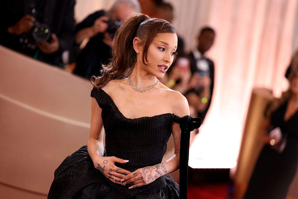 Ariana Grande at the 83rd Annual Golden Globes held at The Beverly Hilton on January 11, 2026 in Beverly Hills, California.