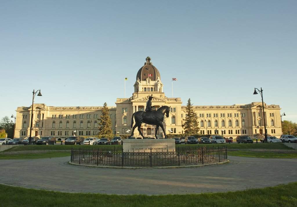 The Saskatchewan Legislative Building at Wascana Centre in Regina, Saturday, May 30, 2020. THE CANADIAN PRESS/Mark Taylor.