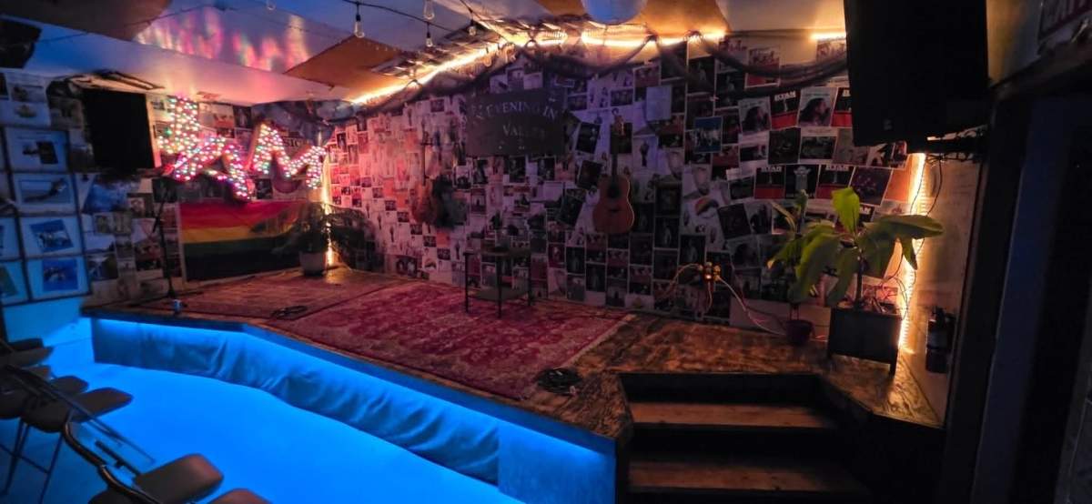 The music venue on the property where a concert was set to be held on Saturday night.