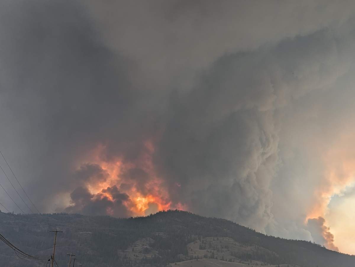 This was taken around the start of the Bald Range fire, at 5:30 p.m. on Aug. 7