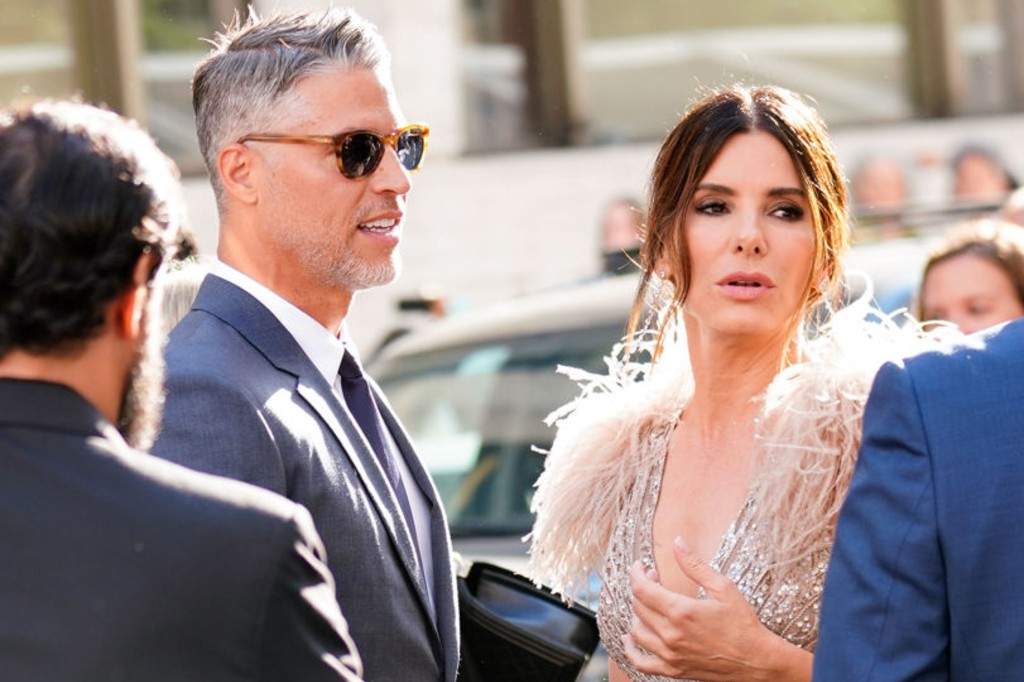 Sandra Bullock and Bryan Randall are seen at 'Oceans 8' World Premiere on June 5, 2018 in New York City.