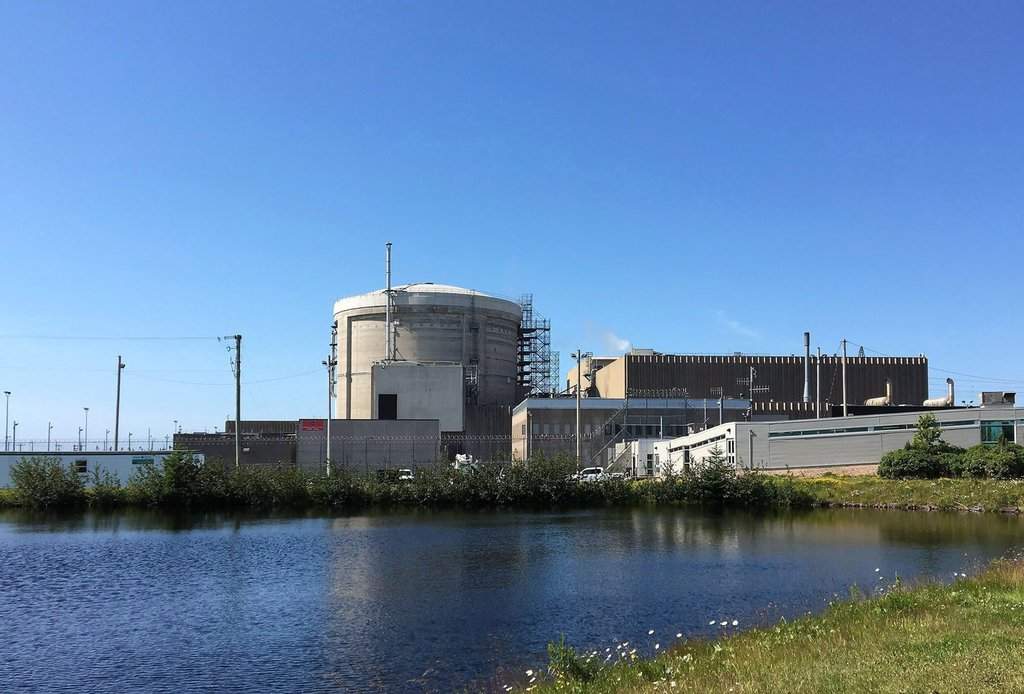 The Point Lepreau nuclear power plant in Point Lepreau, N.B., is seen on Monday, July 9, 2018. THE CANADIAN PRESS/Kevin Bissett.
