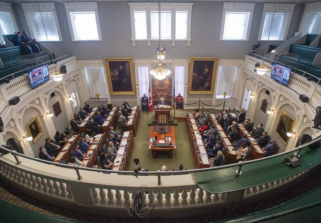 The Nova Scotia legislature is shown in Halifax, on Tuesday, Oct. 12, 2021. THE CANADIAN PRESS/Andrew Vaughan.