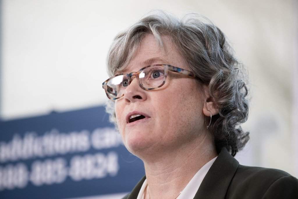 B.C. Finance Minister Josie Osborne announced a ballooning deficit of $13.8 billion in first quarterly results. Osborne, the then health minister, provides an update about addictions care and the end of the decriminalization pilot project at the Royal Jubilee Hospital in Victoria, on Wednesday, Jan. 14, 2026. THE CANADIAN PRESS/Chad Hipolito.
