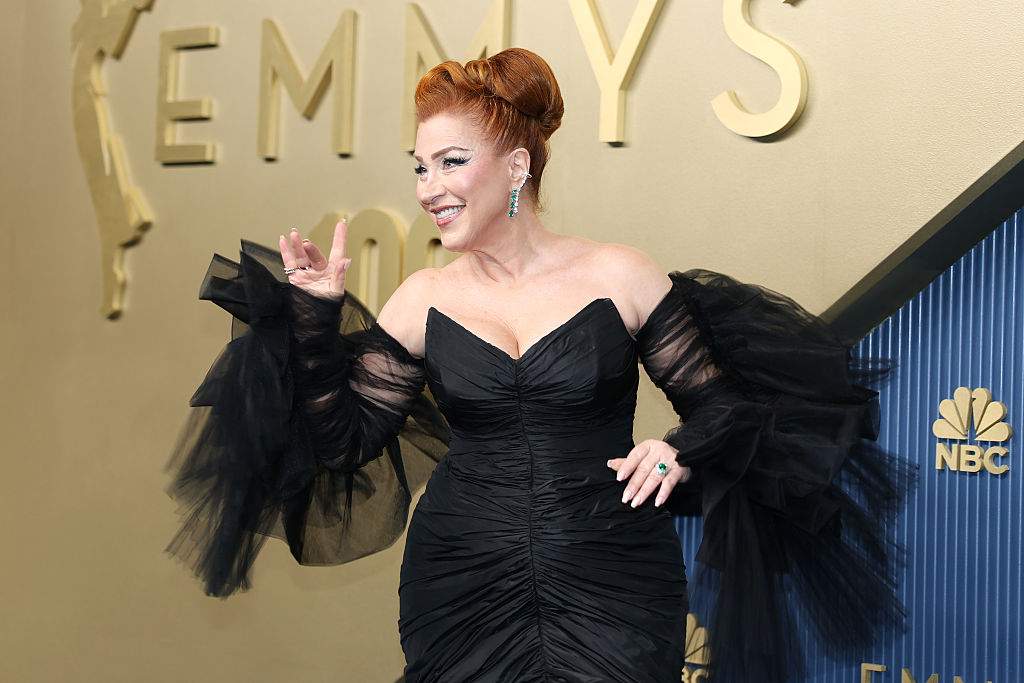 Lisa Ann Walter walks the red carpet during the 78th Emmy Awards at the Peacock Theater in Los Angeles, CA, Monday, Sept. 14, 2026.