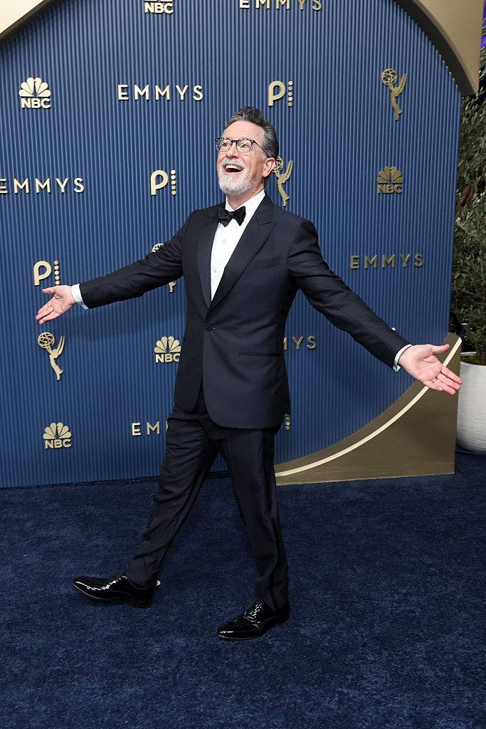 Stephen Colbert arrives to the 78th Primetime Emmy Awards held at the Peacock Theater on September 14, 2026.