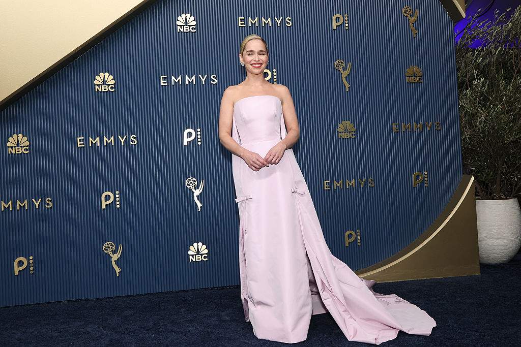 Emilia Clarke attends the 78th Primetime Emmy Awards at Peacock Theater on September 14, 2026 in Los Angeles, California.