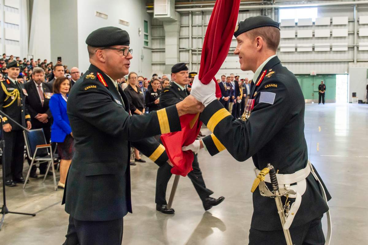 A 1st Canadian Division signing ceremony at CFB Edmonton on Thursday, Sept. 10, 2026.