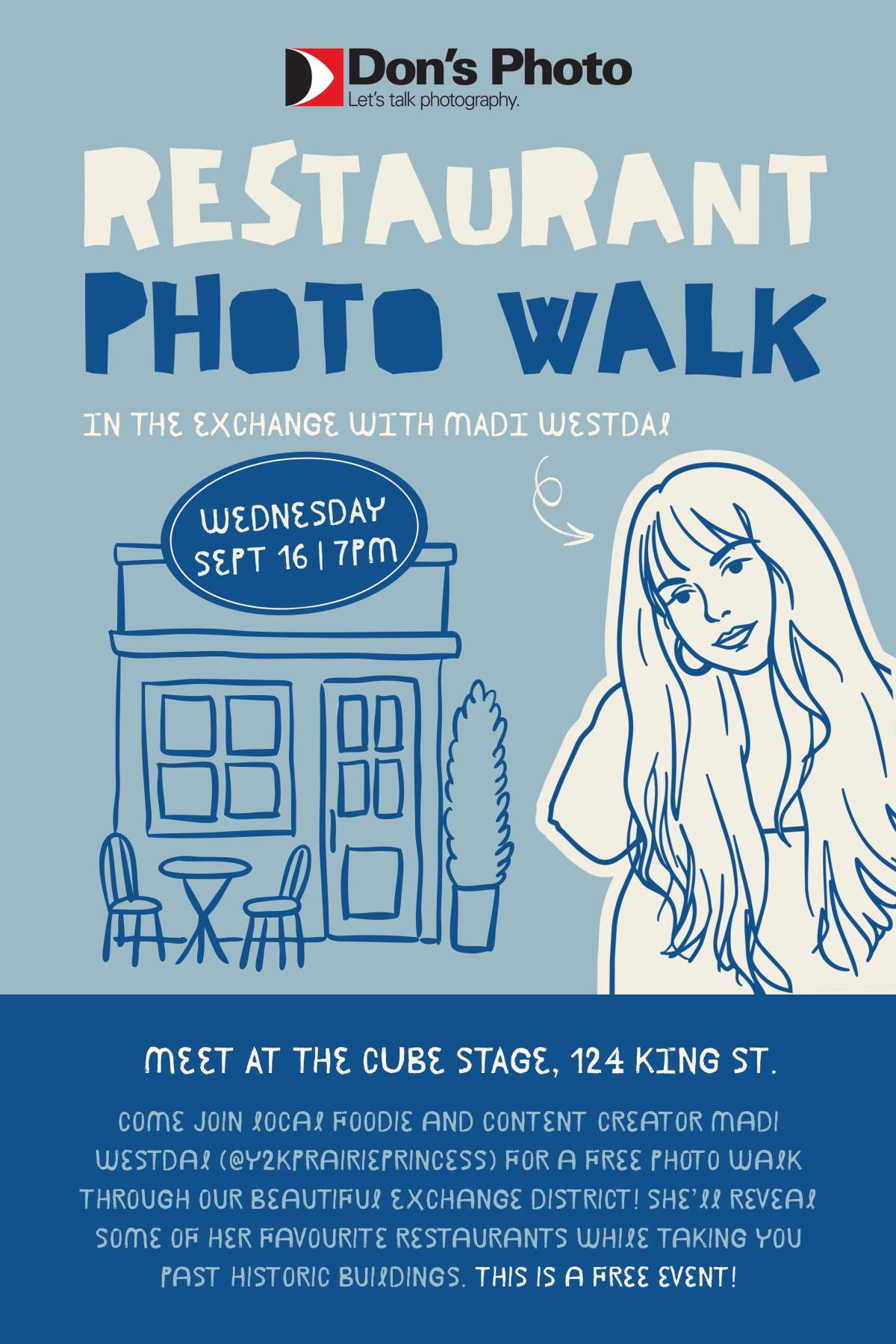 FREE Exchange District restaurant photo walk with Don’s Photo and Madi Westdal - image
