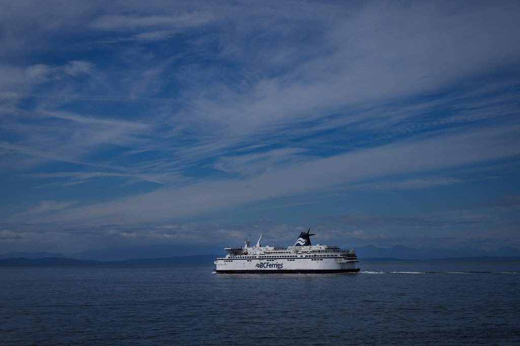 The BC Ferries vessel Spirit of Vancouver Island leaves Tsawwassen, B.C., bound for Swartz Bay on Monday, Sept. 9, 2024. THE CANADIAN PRESS/Darryl Dyck.