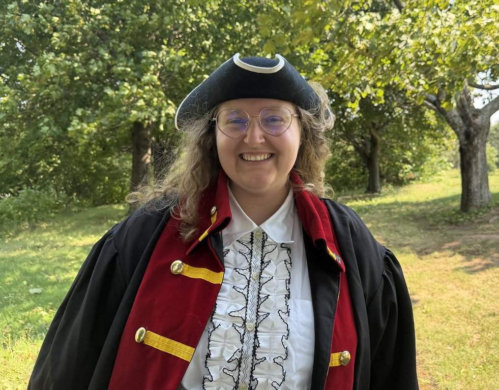 Summer Gallant, the town crier for Riverview, N.B., pictured here in an undated handout photo in Riverview. THE CANADIAN PRESS/Handout-Town of Riverview (Mandatory Credit).