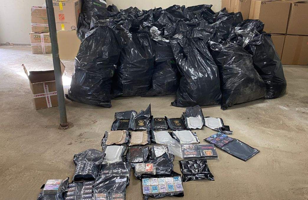 More than 2,000 lbs. of cannabis were seized from a man who was driving from British Columbia to Ontario while he was in Saskatchewan, police said.