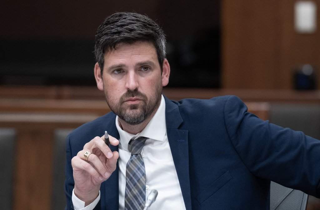 Minister of Justice and Attorney General of Canada Sean Fraser waits to appear at the House of Commons Standing Committee on Justice and Human Rights in Ottawa, Monday, June 29, 2026. THE CANADIAN PRESS/Adrian Wyld.