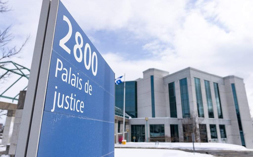 The Palais de justice is seen in Laval, Que., on Friday, Feb. 7, 2025. THE CANADIAN PRESS/Christinne Muschi.