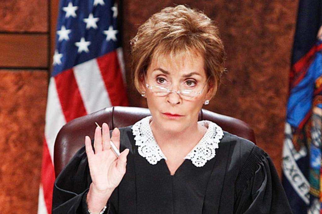 Judge Judy Sheindlin during an episode of 'Judge Judy,' which aired on May 20, 2014.