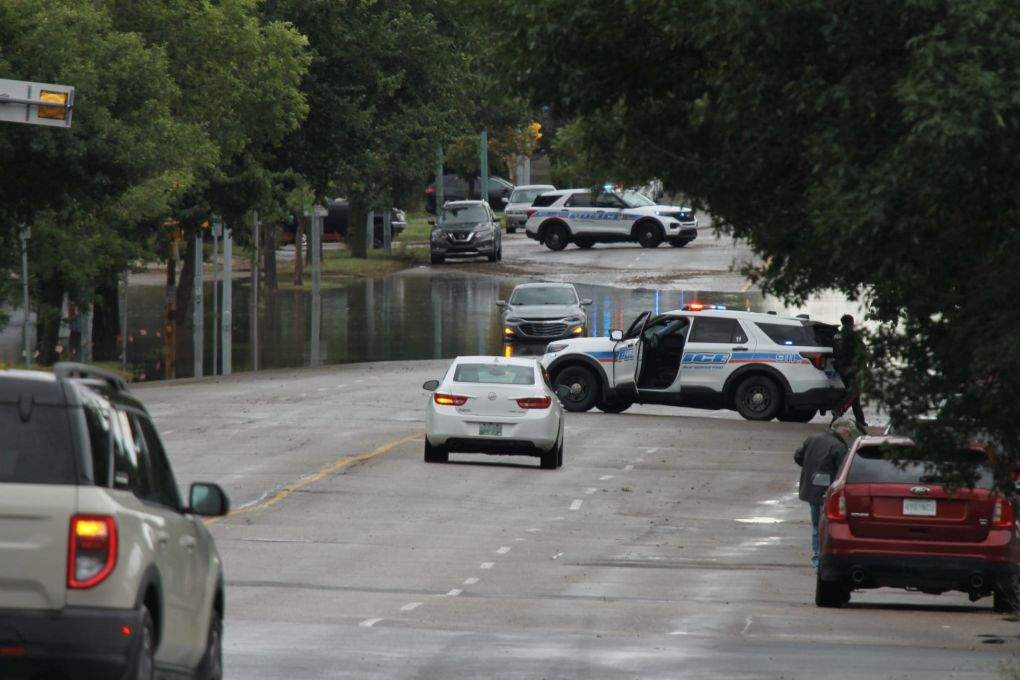 A sinkhole deteriorated further, and parts of Regina flooded, after the city saw more than 100 mm of rain on Sunday and Monday.