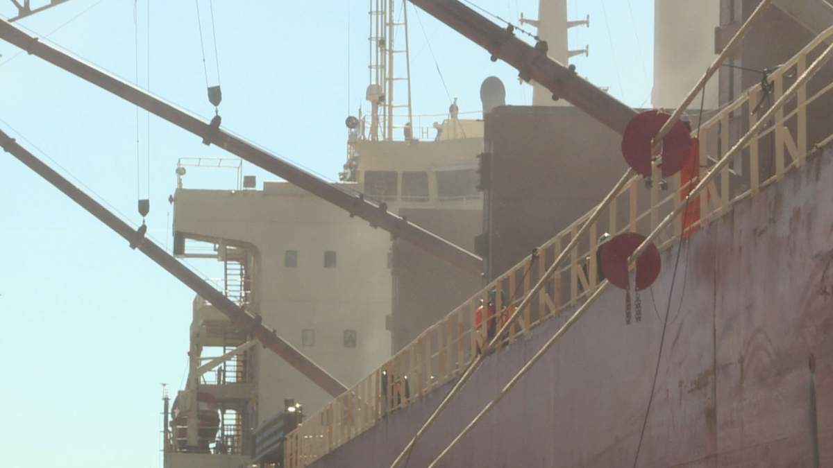 The ship is the first of three ships that will be leaving the Port of Churchill this season.