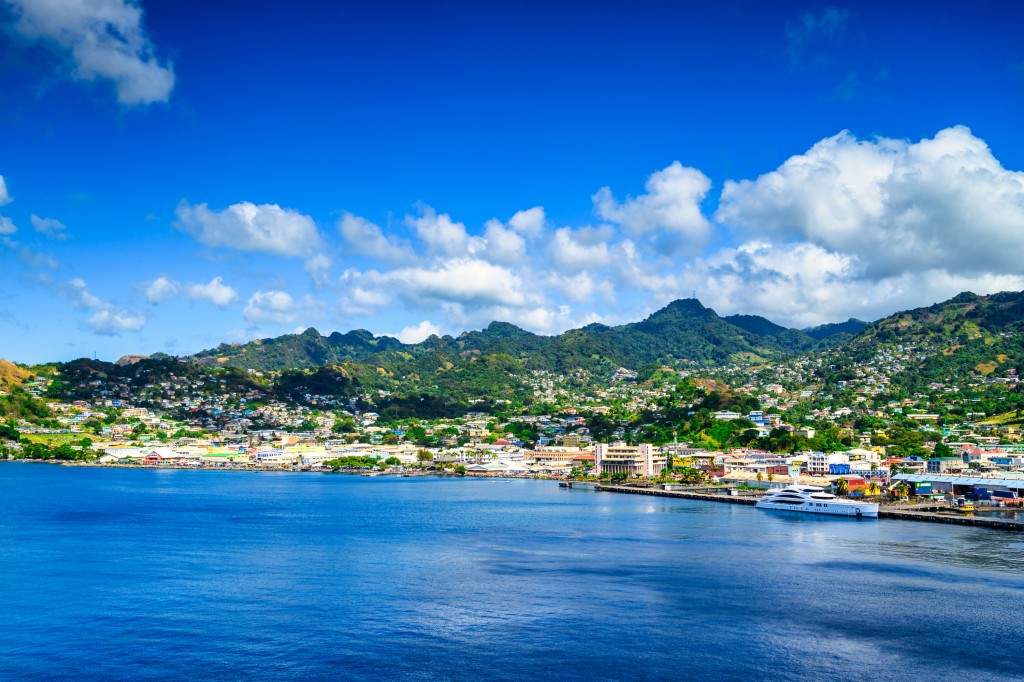 A file photo from the cruise terminal of Kingstown Harbour on St. Vincent.