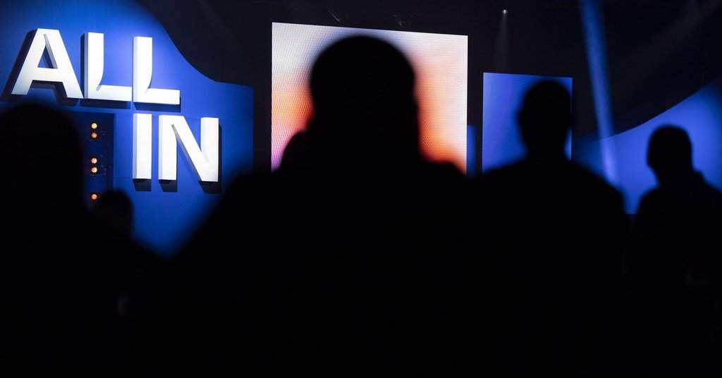 People wait for speakers on the main stage at All-In 2026, an artificial intelligence (AI) conference in Montreal, on Thursday, Sept. 17, 2026. THE CANADIAN PRESS/Christinne Muschi.