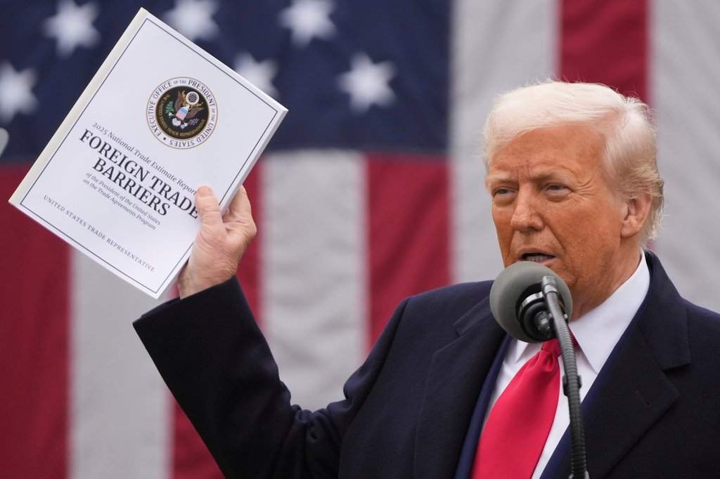 FILE - President Donald Trump speaks during an event to announce new tariffs in the Rose Garden at the White House, Wednesday, April 2, 2025, in Washington. (AP Photo/Mark Schiefelbein, File).
