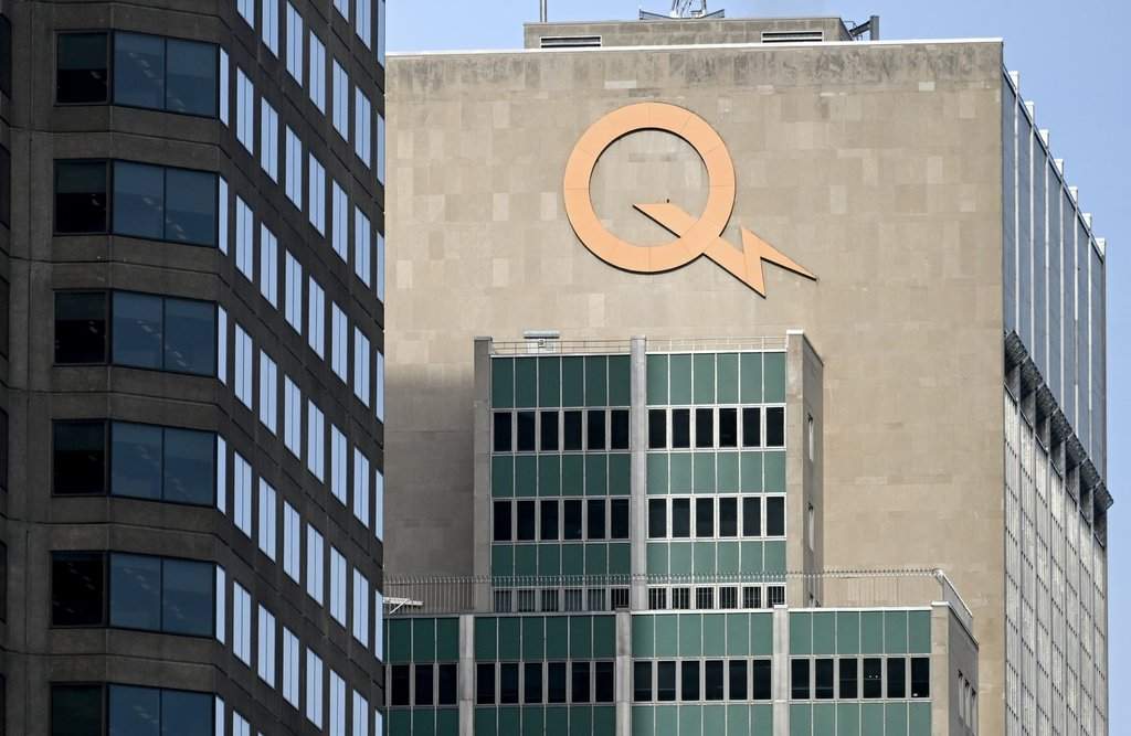 Hydro-Québec headquarters in Montreal, Thursday, Nov. 14, 2024. THE CANADIAN PRESS/Graham Hughes.