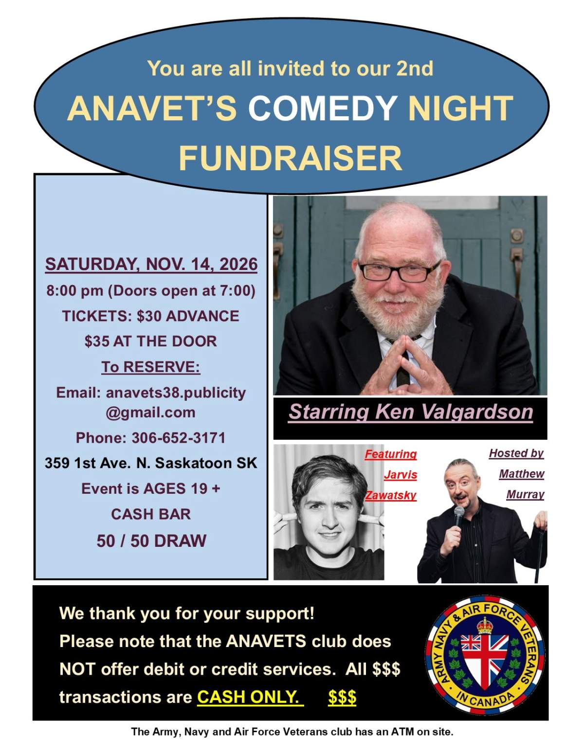 ANAVETS Unit #38 Comedy Night Fundraiser - image