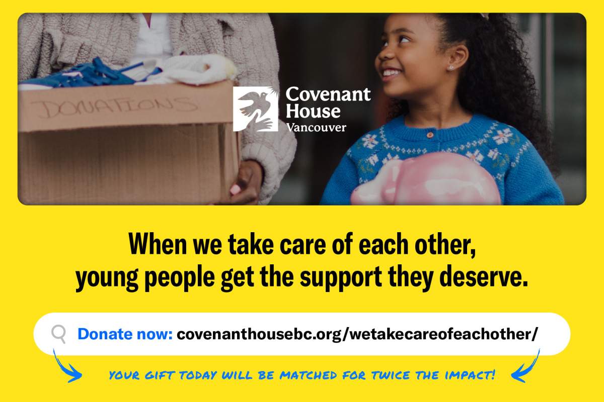 Covenant House Vancouver’s Fall Match Campaign proudly supported by Global BC - image