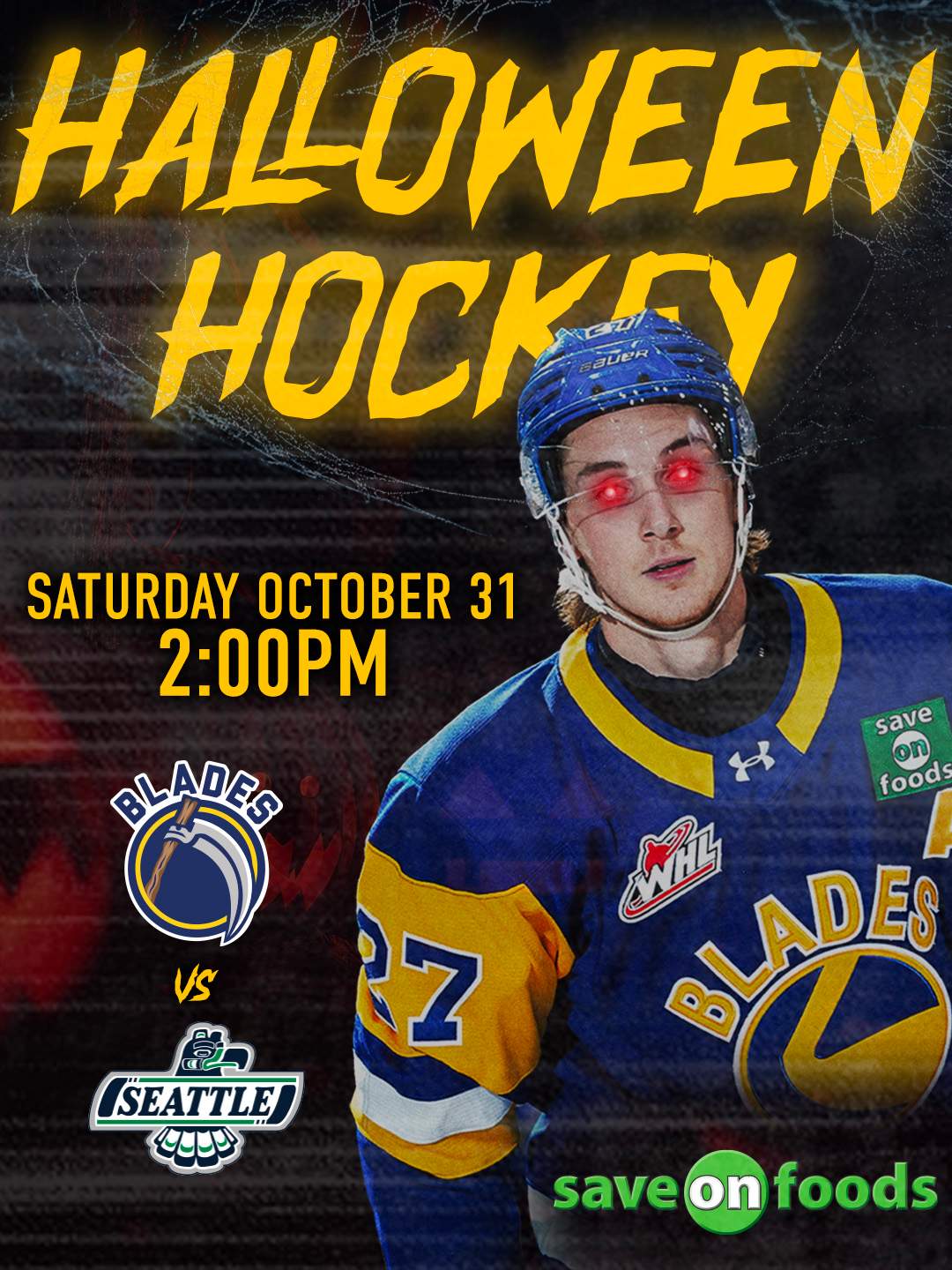 Halloween Hockey – Saskatoon Blades - image