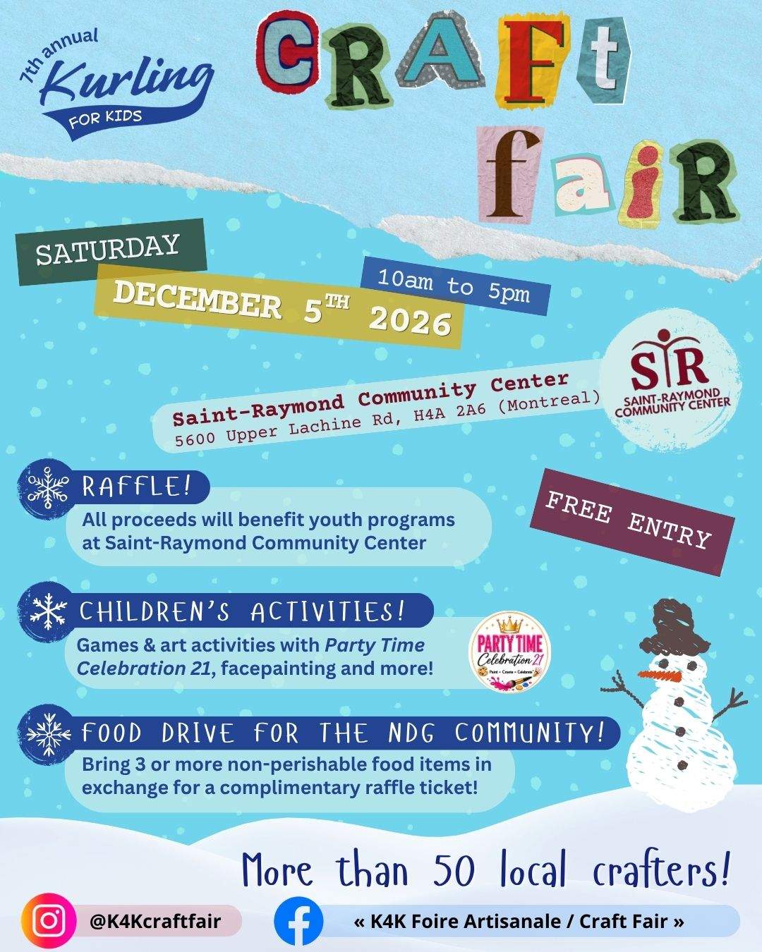 7th Annual Kurling for Kids Craft Fair - image