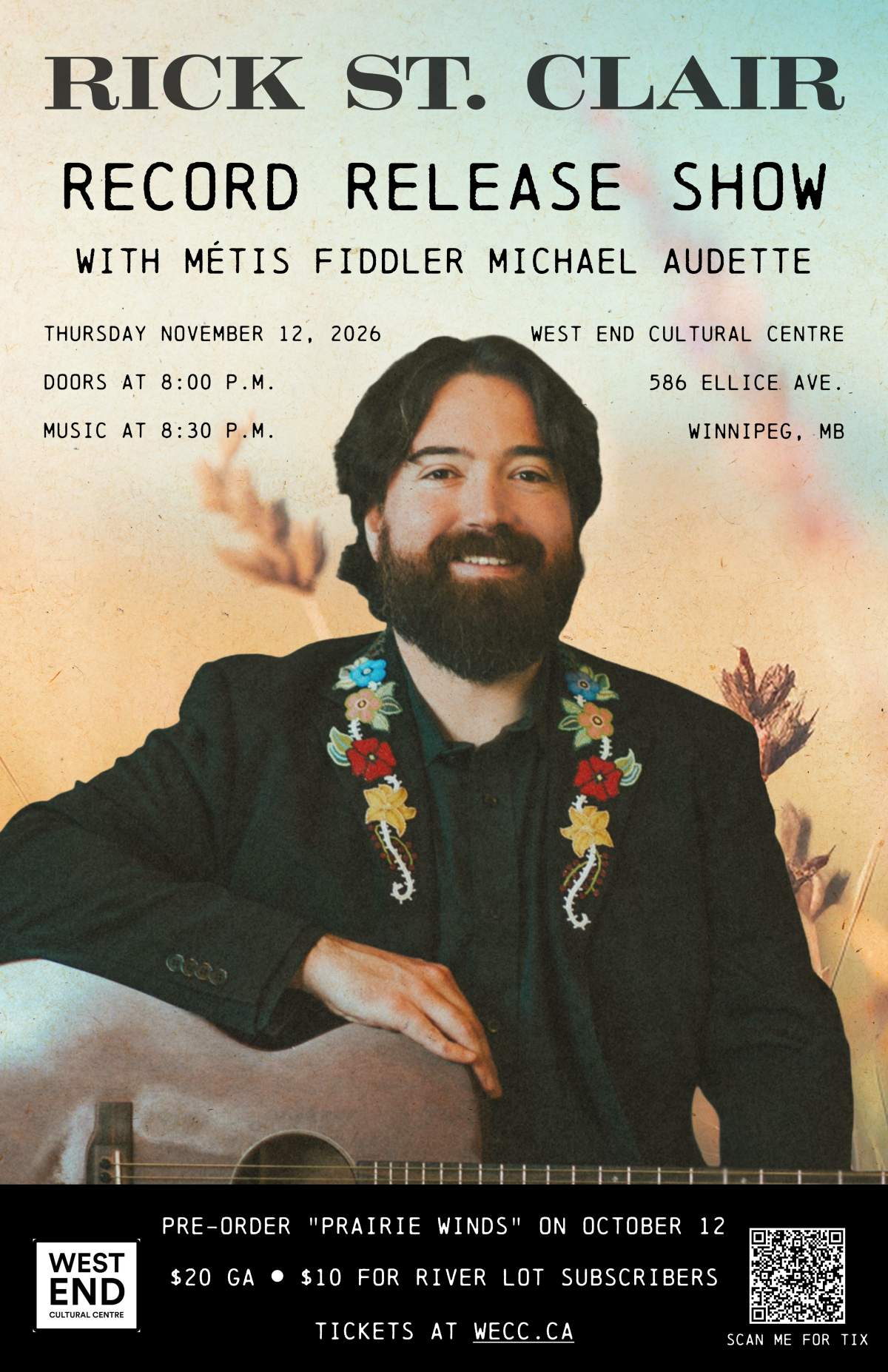 Rick St. Clair Prairie Winds Record Release Show with Michael Audette and Friends - image