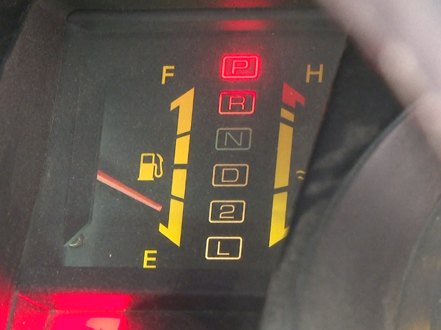 This is Chris’s car; he doesn’t keep large amounts of fuel in it since he was robbed