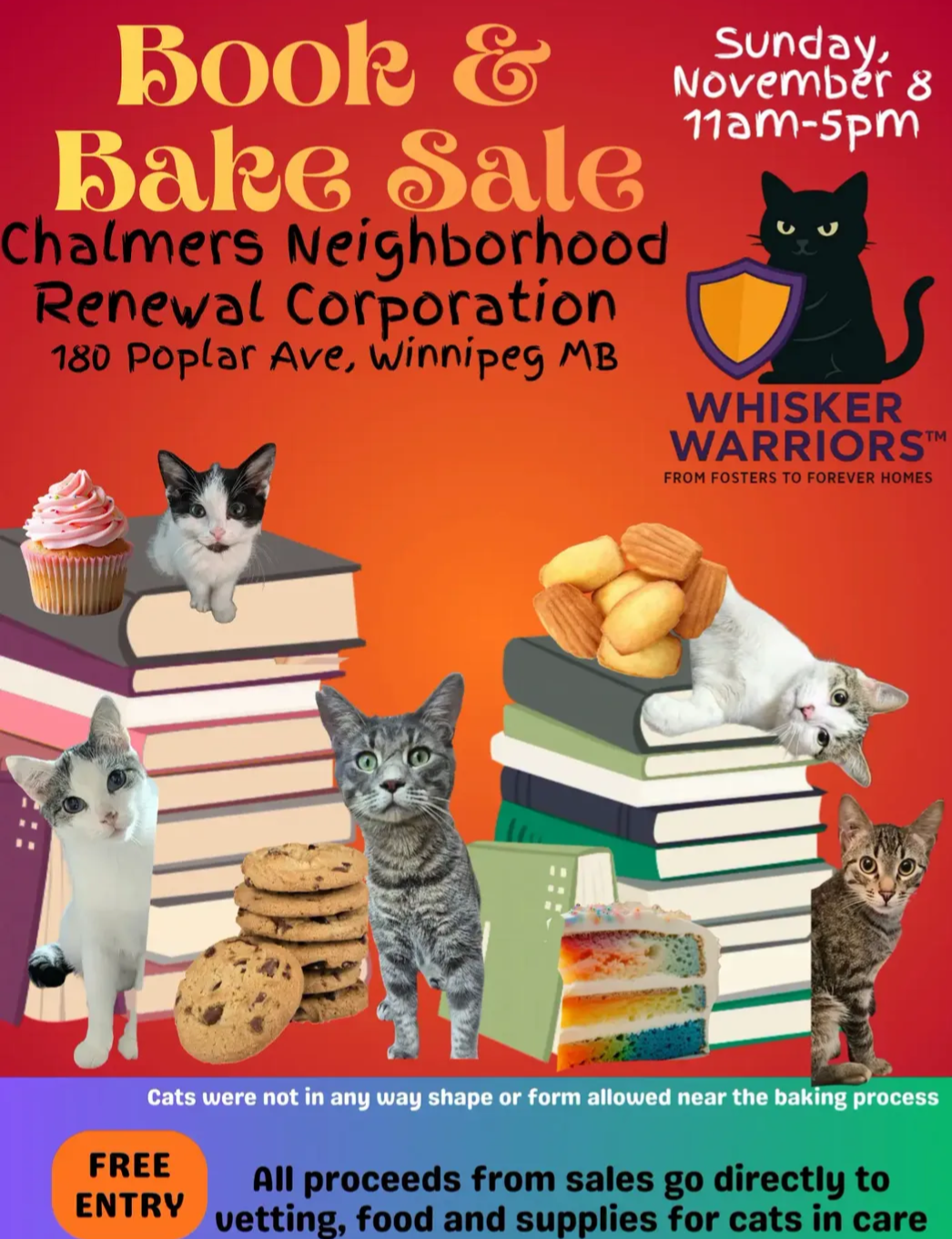 Whisker Warriors Book and Bake Sale - image