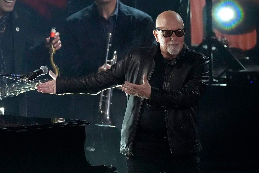 Billy Joel performs 'You May Be Right' during the 66th annual Grammy Awards on Sunday, Feb. 4, 2024, in Los Angeles.