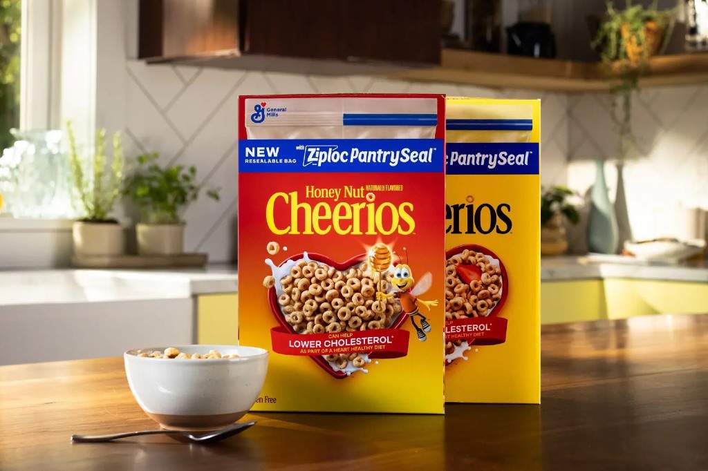 General Mills has teamed up with Ziploc to introduce the resealable 'PantrySeal' bags.