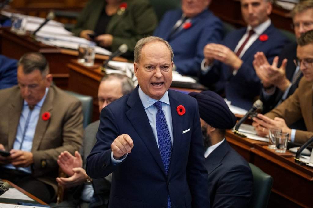 Ontario minister of finance Peter Bethlenfalvy speaks during question period at the Ontario legislature in Toronto on Tuesday, Oct. 27, 2026. THE CANADIAN PRESS/Arlyn McAdorey.