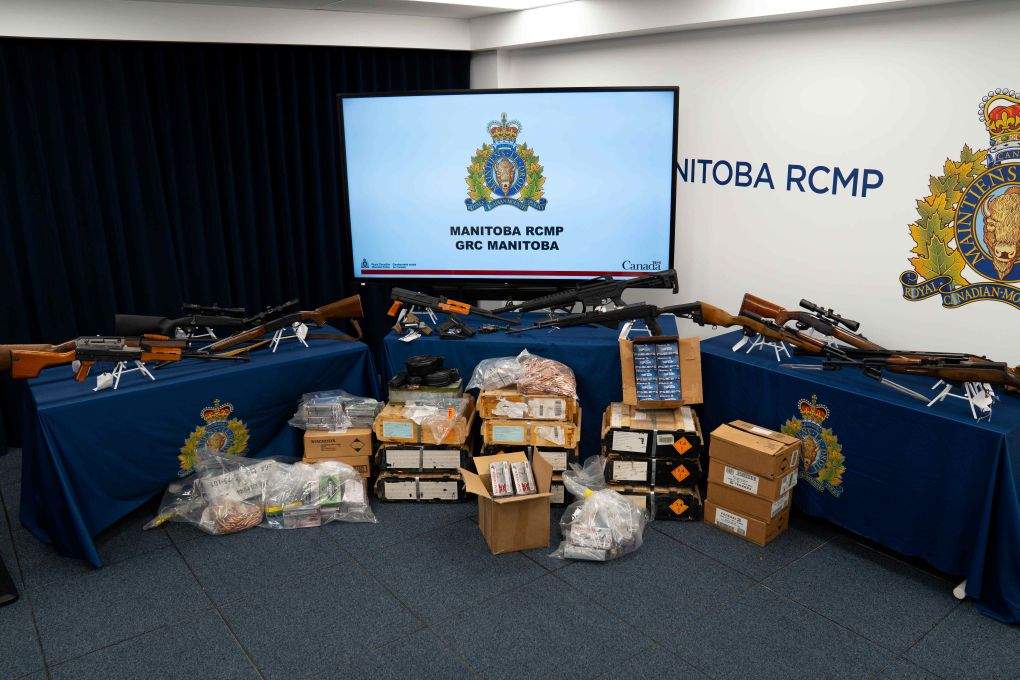 13 firearms and approximately 20,000 rounds of ammunition were seized after the search of two West St. Paul homes last month, the Manitoba RCMP said in a news release.