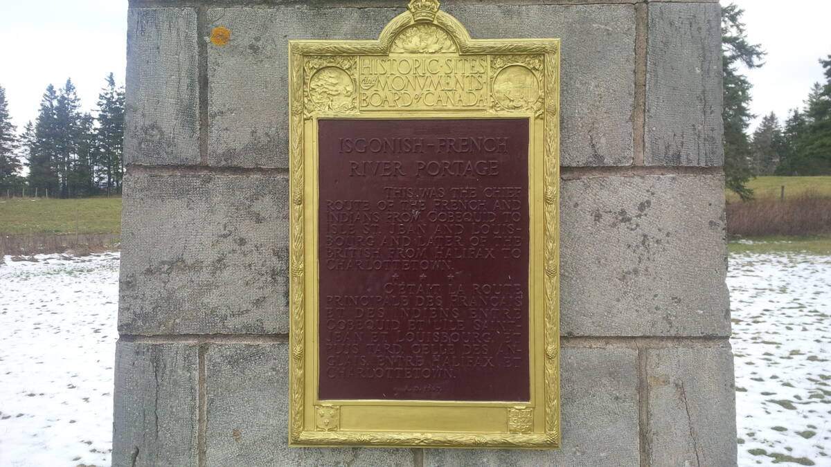 This 76-year-old plaque was created to commemorate the Ingonish-French River Portage route, and the monument is maintained by Parks Canada. It’s believed it was stolen around Sept. 17.