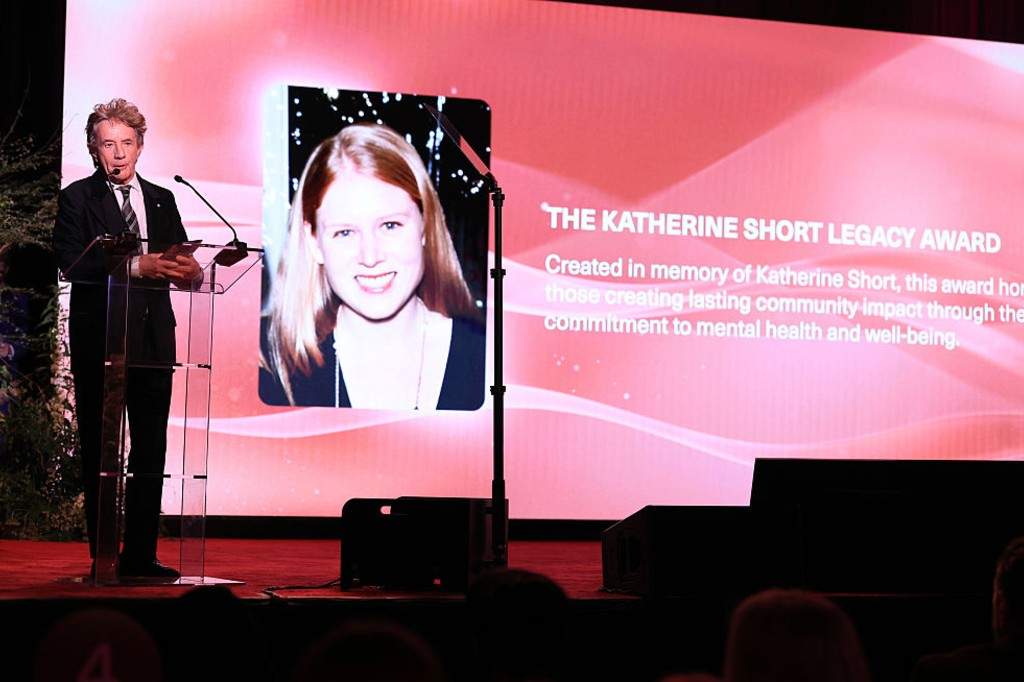 Martin Short speaks onstage during The Fourth Annual Rare Impact Fund Benefit hosted by Selena Gomez at Hollywood Palladium on October 14, 2026 in Los Angeles, California.