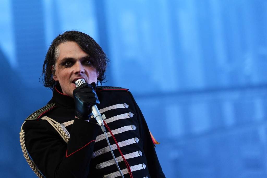 Lead vocalist Gerard Way of My Chemical Romance performs during the opening night of the band's "Long Live the Black Parade" tour Friday, July 11, 2025, in Seattle.