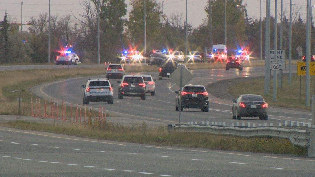 Regina police said officers responded to the call within minutes, after a collision involving a vehicle and pedestrian was reported on Wednesday afternoon.