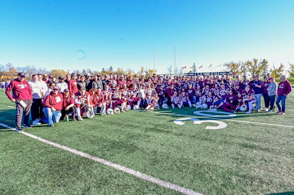 The Regina Thunder successfully defeated the former reigning Prairie Football Conference champions, the Saskatoon Hilltops, at a game Sunday but when the team won, there was no trophy to be hoisted.
