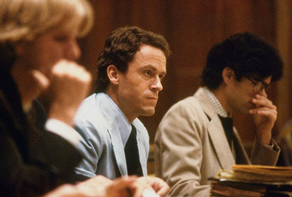 FILE: Miami, FLA.: Theodore Bundy, seated in court, charged with the killings of two FSU coeds.