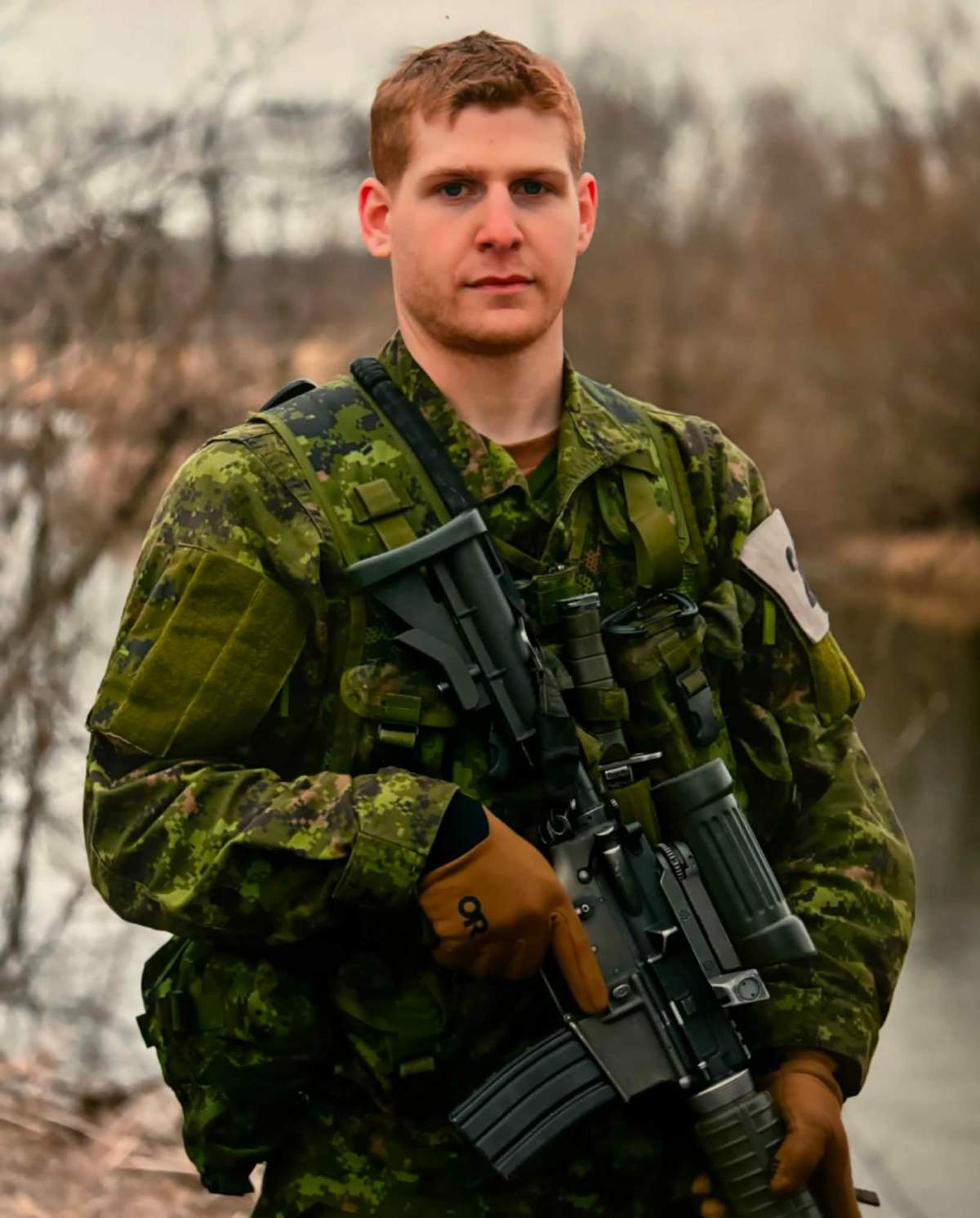 Pte. Trevor Flegel in uniform
