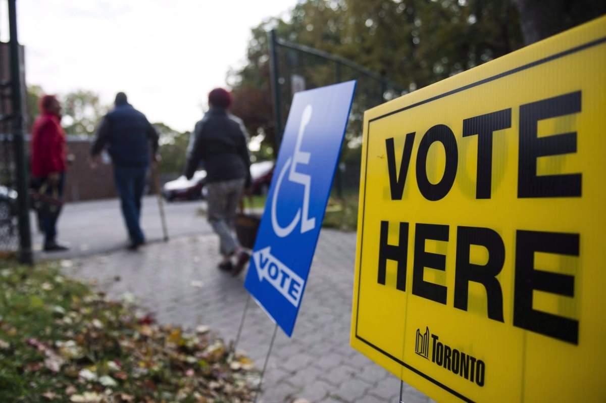 voter sign